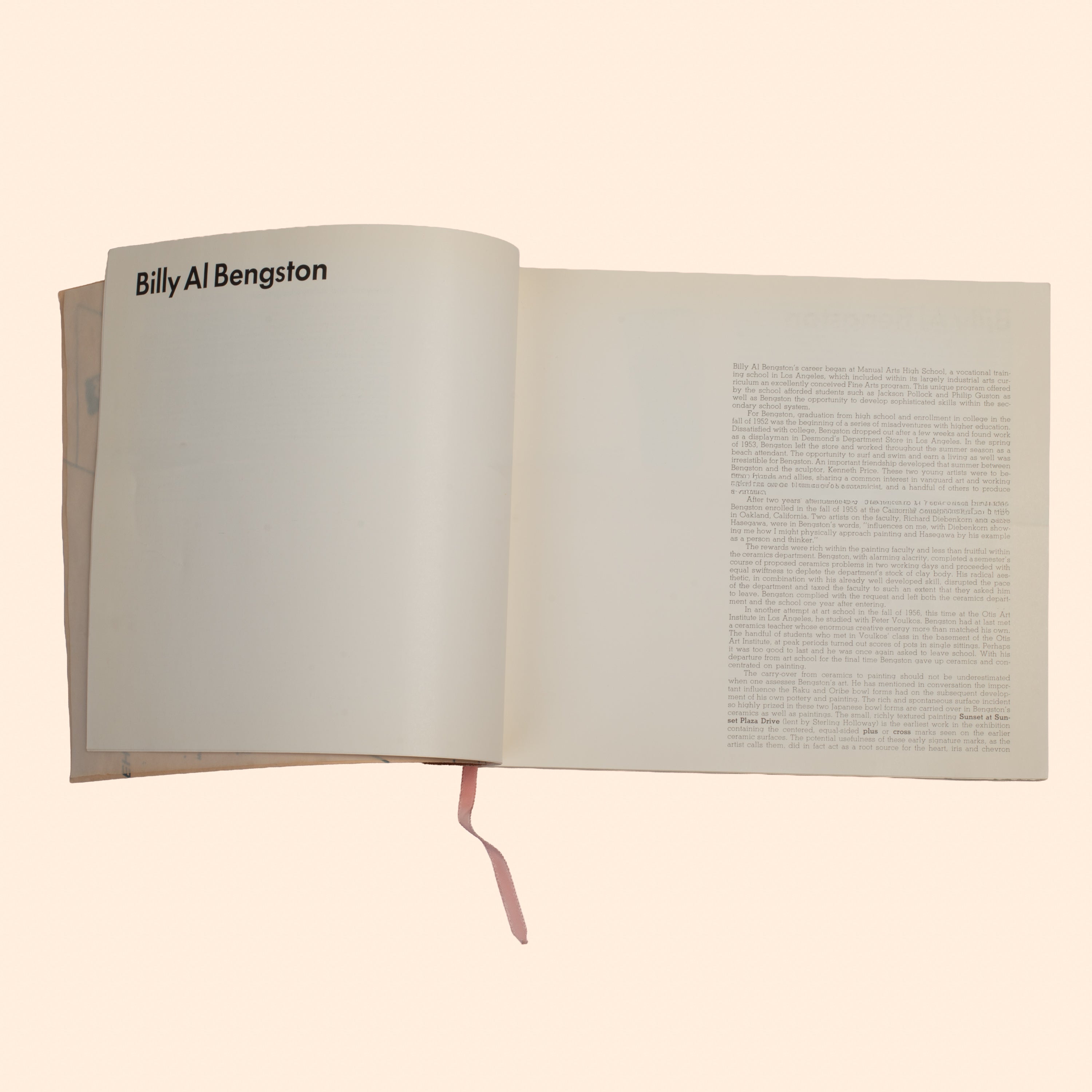 Vintage "Billy Al Bengston" by Ed Ruscha