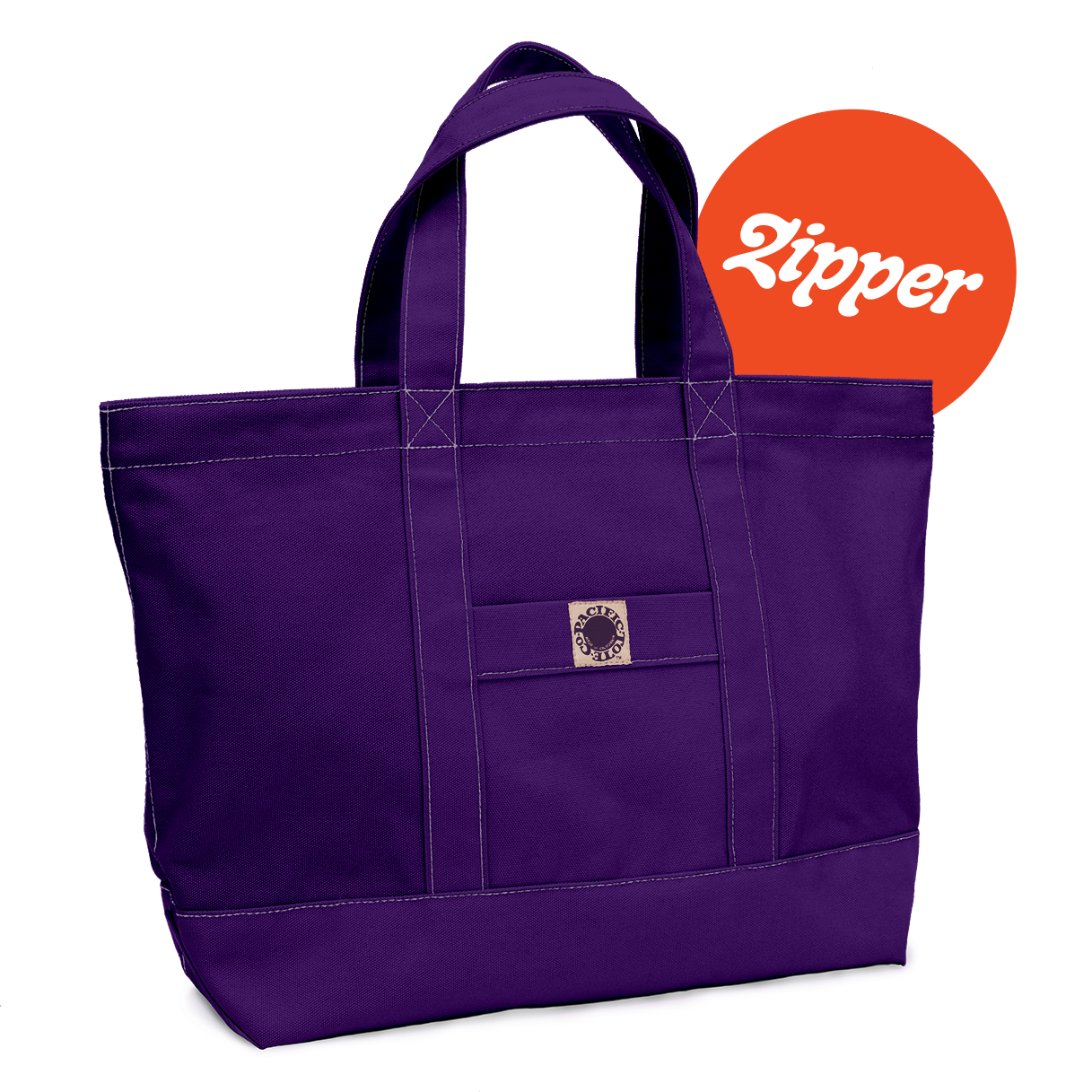 "Big Sur" Zippered Tote