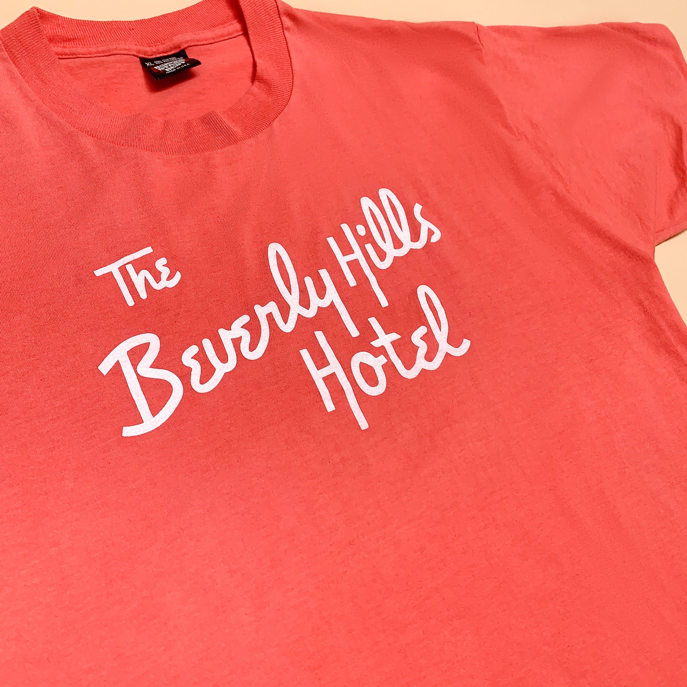 Vintage "The Beverly Hills Hotel" Pink Tee