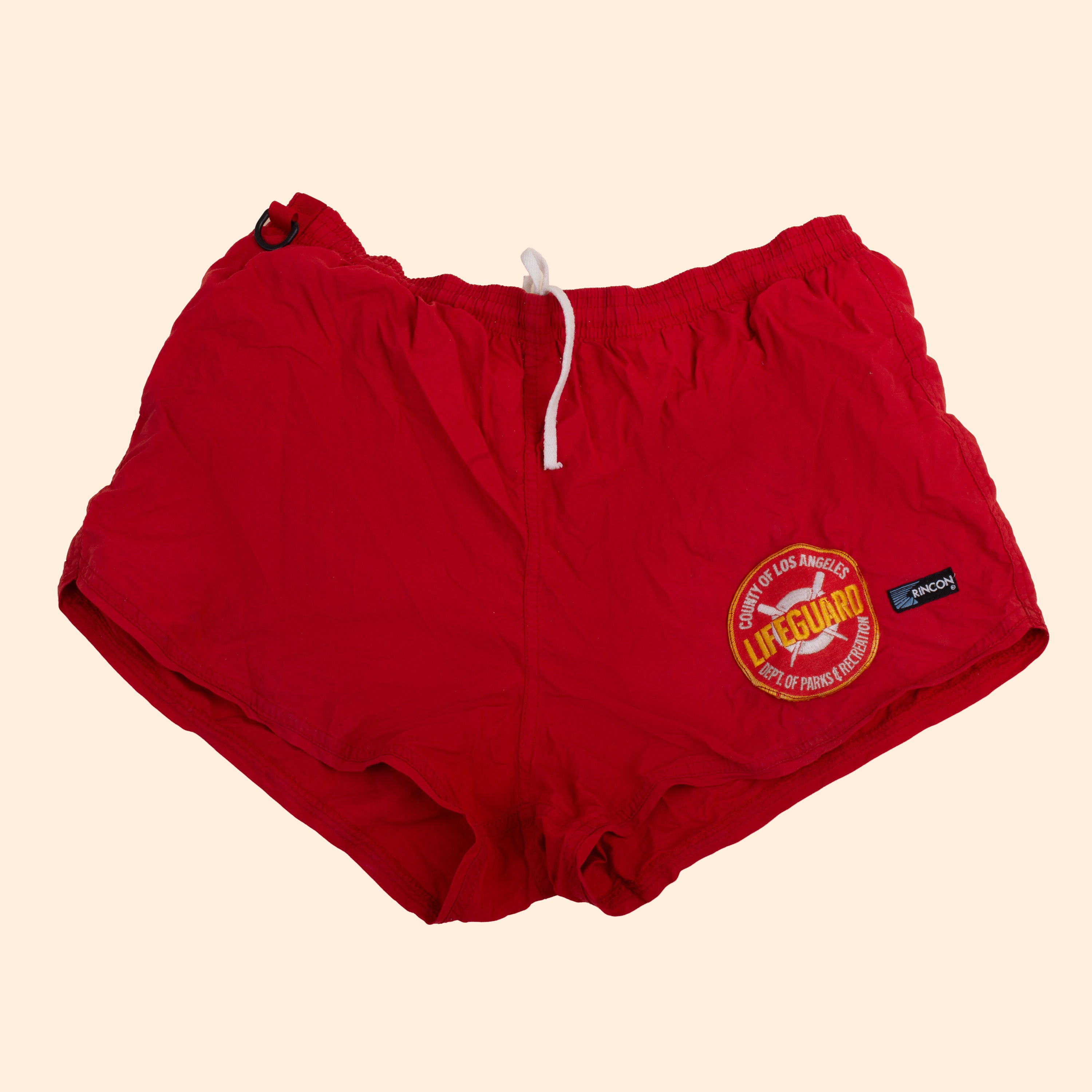 Vintage "County of LA Lifeguard" Swim Trunks