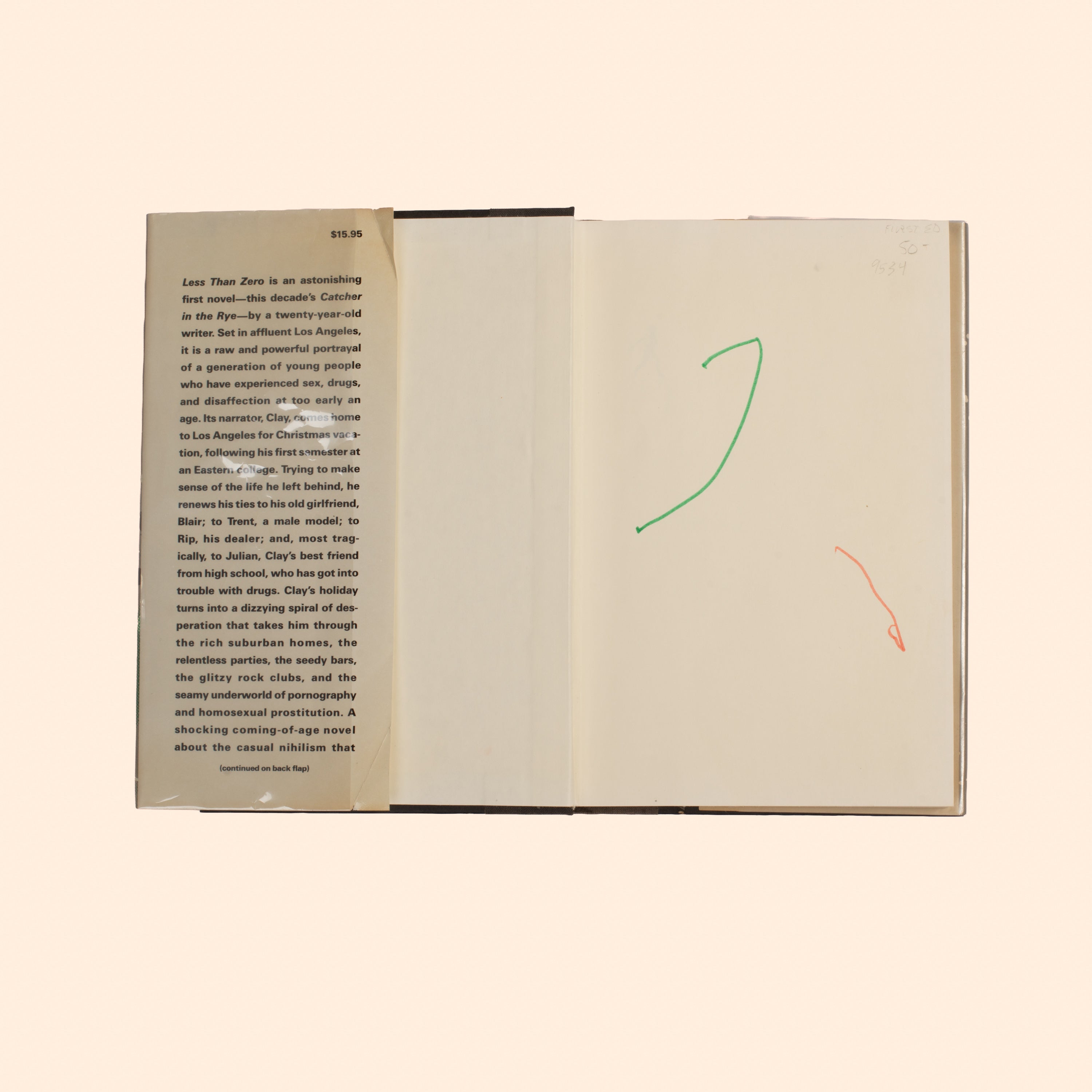 Vintage "Less than Zero" by Bret Easton Ellis