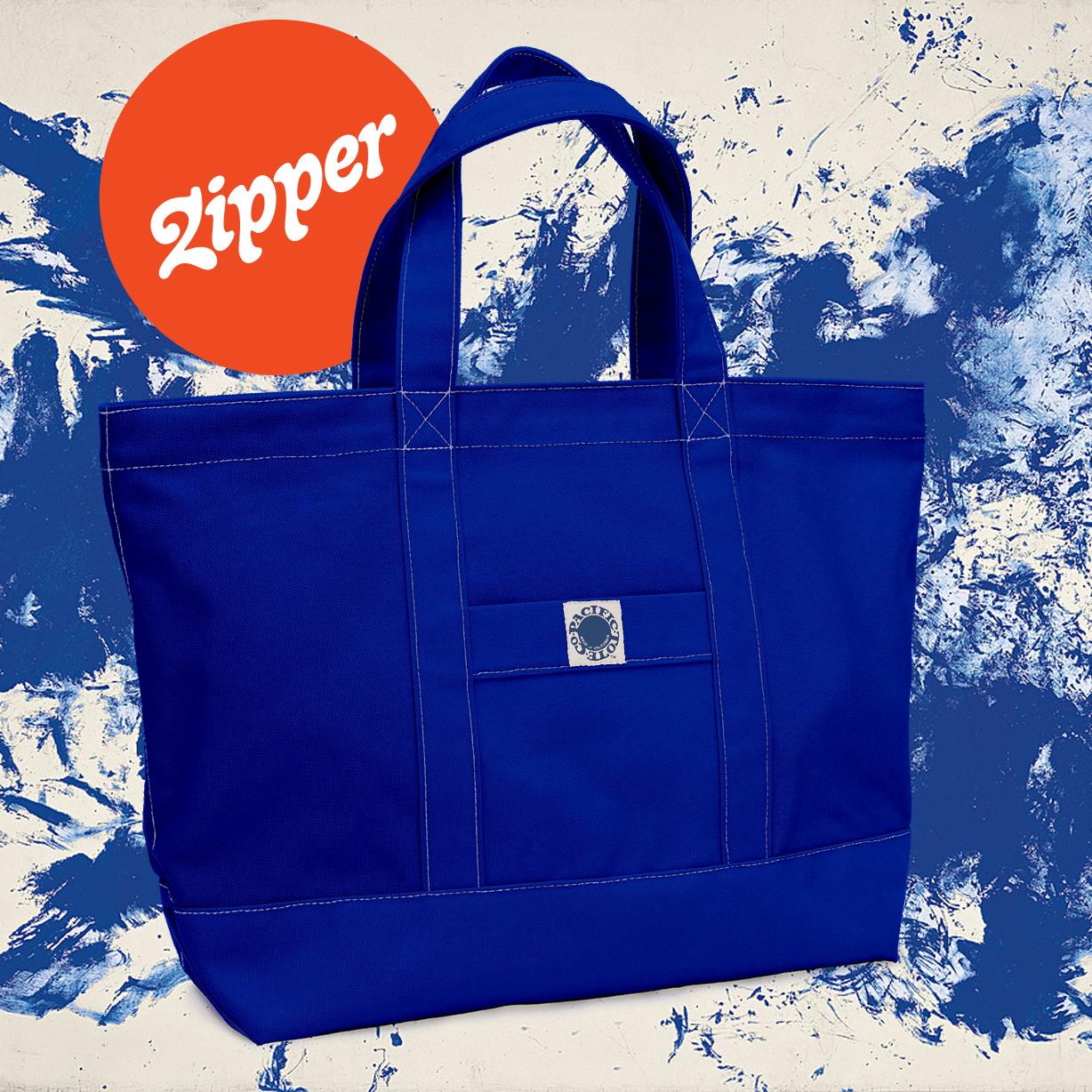 "Big Sur" Zippered Tote